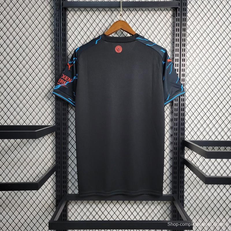 23-24 Manchester City Training Black Jersey