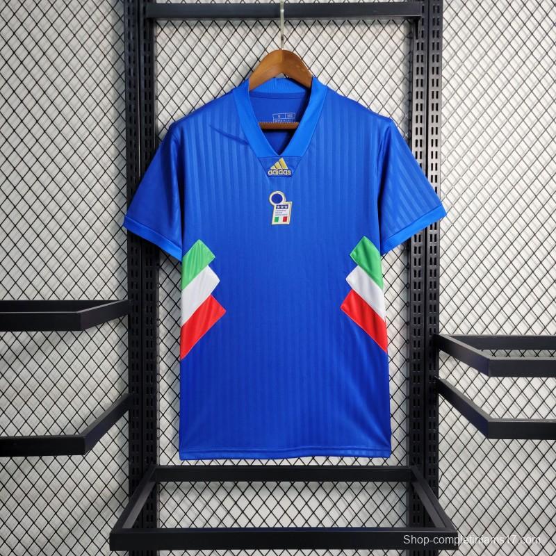 2023 Italy Blue Icon Jersey Embroidery Logo