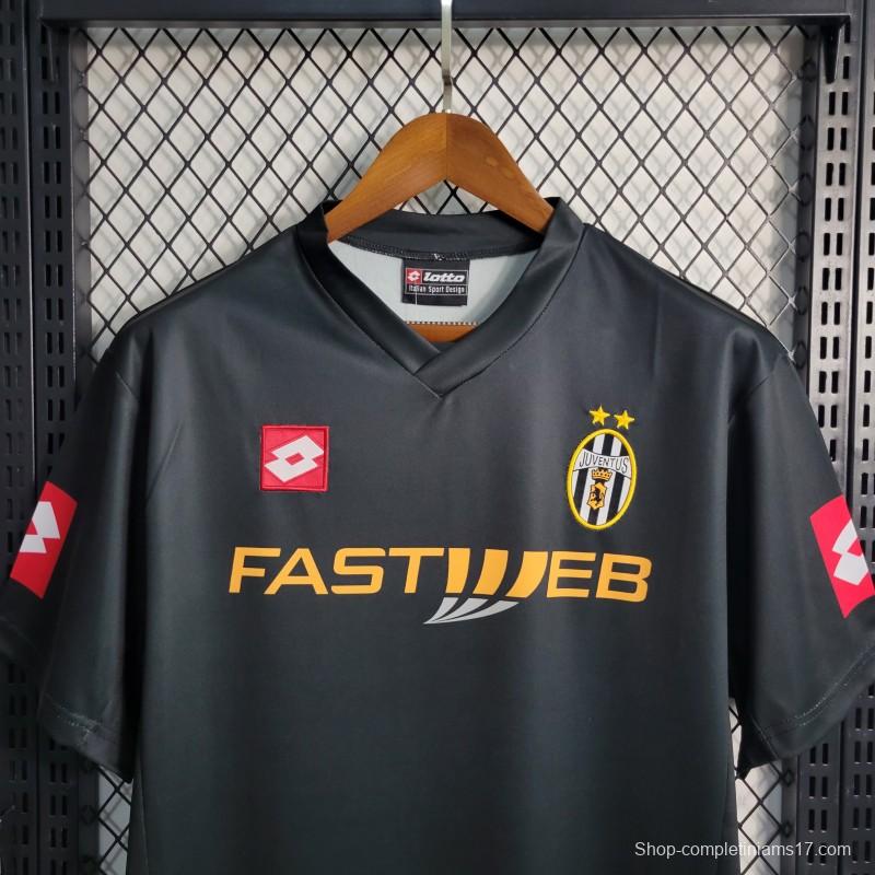 Retro 01-02 Juventus Away Black Soccer Jersey