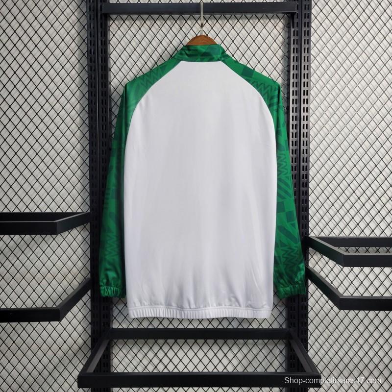 23-24 PALMEIRAS Green White Full Zipper Training Jacket