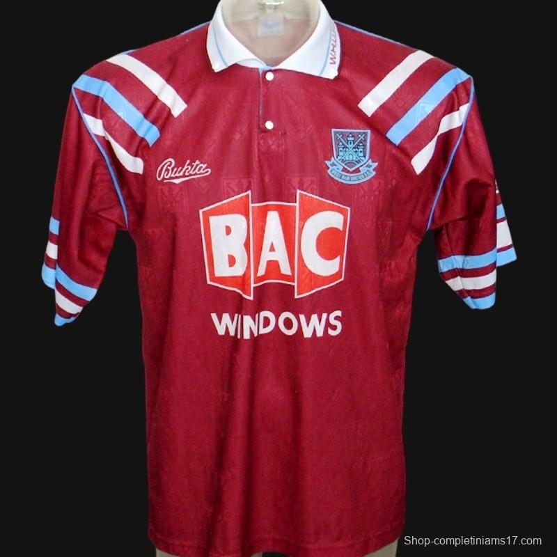 Retro 91/92 West Ham Home Jersey