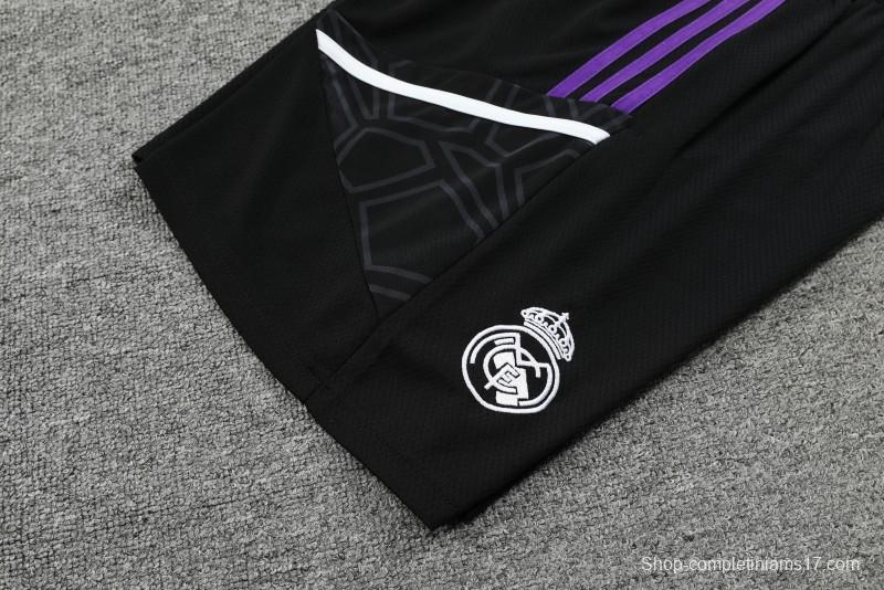 23-24 Real Madrid Stripe Pattern Short Sleeve+Shorts