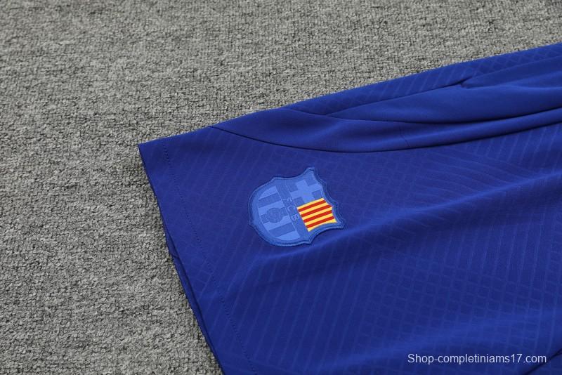 23-24 Barcelona Special Orange Grid Vest Jersey+Shorts