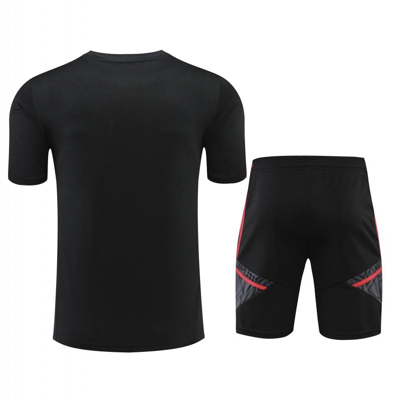 23-24 Bayern Munich Black Red Short Sleeve+Shorts