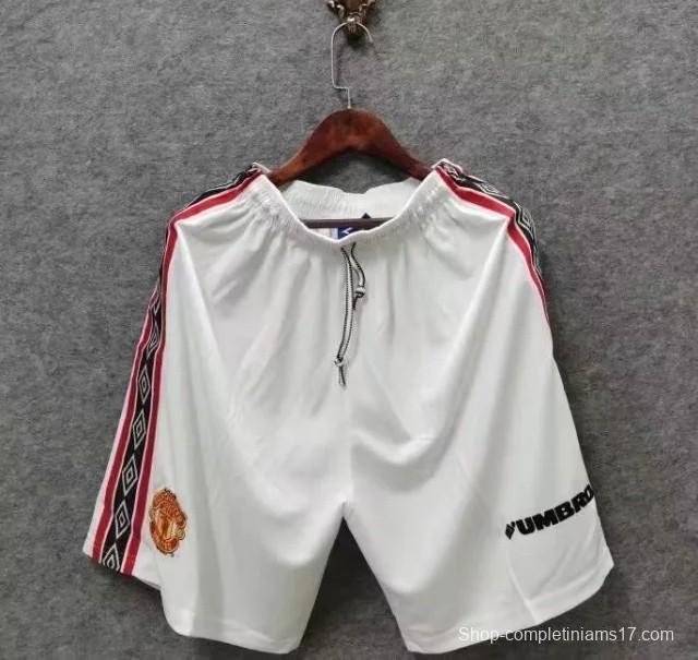 Retro 98/99 Manchester United Home Shorts