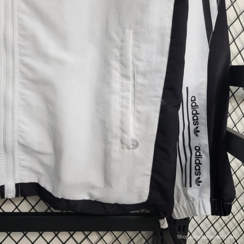 2023 Adidas Originals White Windbreaker