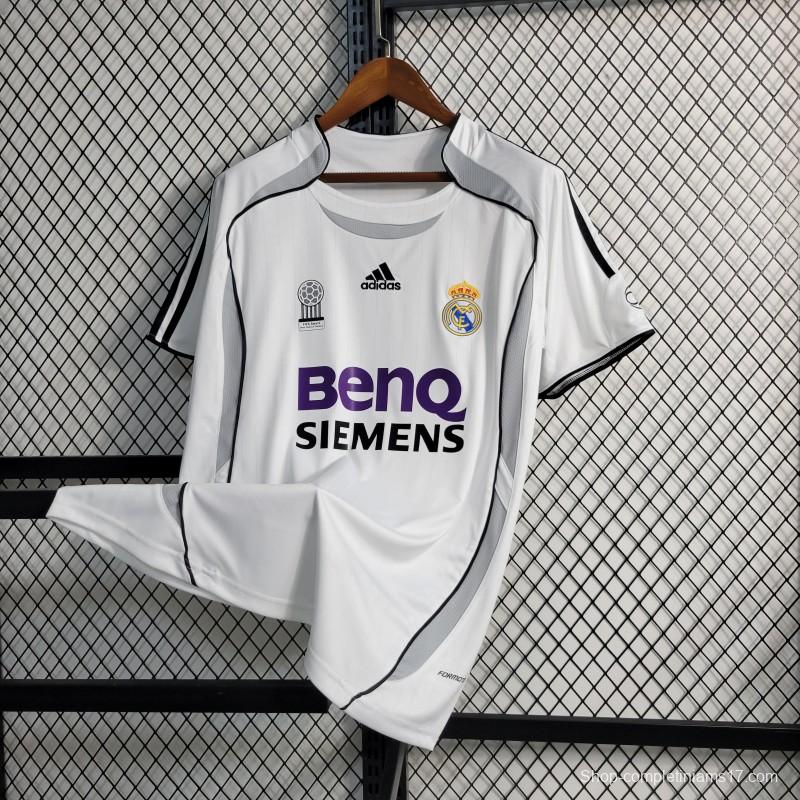 Retro 06/07 Real Madrid Home Jersey