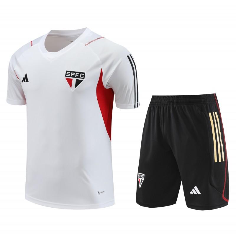 23-24 Sao Paulo White Short Sleeve Jersey+Shorts