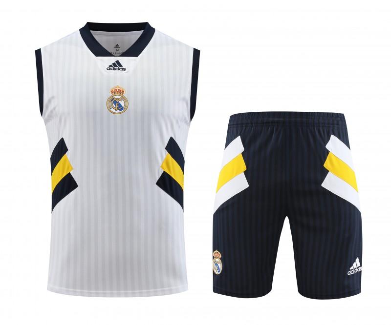 23-24 Real Madrid Remake Icon White Vest Jersey+Shorts