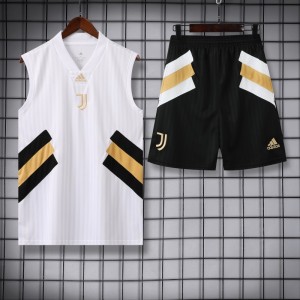 23-24 Juventus Remake Icon White Vest Jersey+Shorts