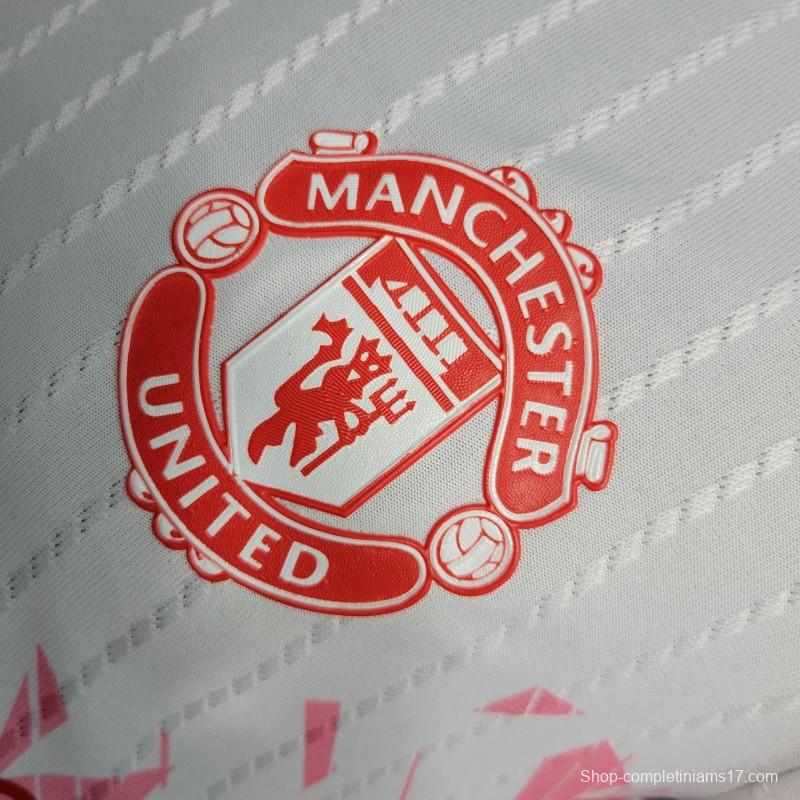 Player Version 23-24 Manchester United White Special Edition Jersey