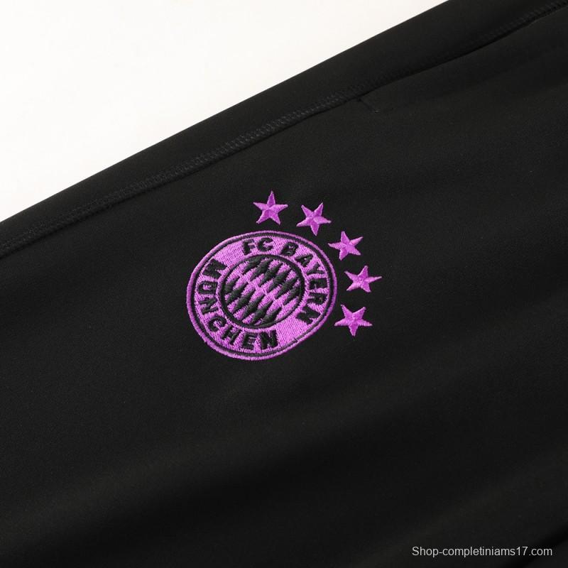 23/24 Bayern Munich Black/Purple Full Zipper +Pants