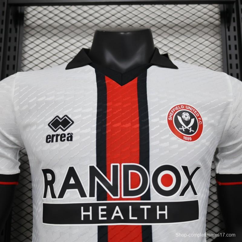 Player Version 23/24 Sheffield United Away White Jersey