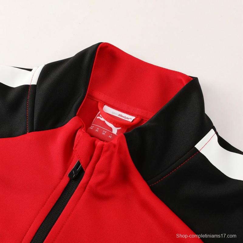 23/24 PUMA Black/Red Full Zipper Hooide Jacket+Pants