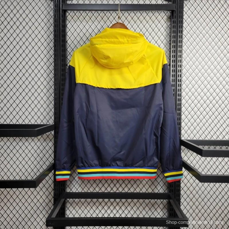 24/25 Corinthians  Navy/Yellow Windbreaker