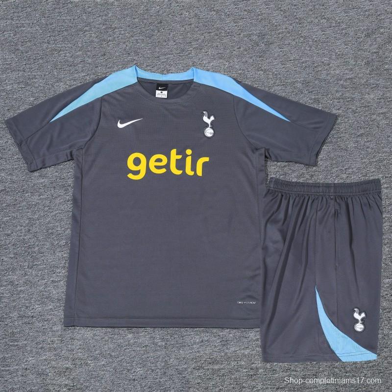 23/24 Tottenham Hotspur Light Dark Cotton Short Sleeve Jersey+Shorts