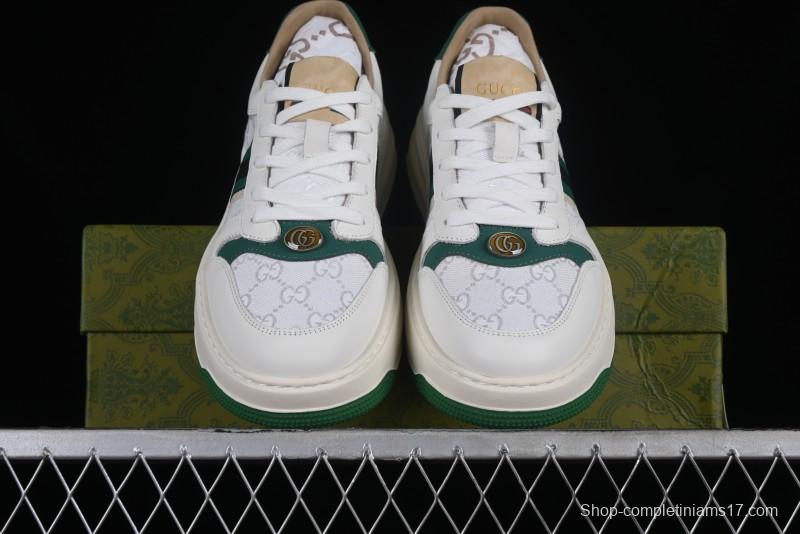 Gucci Chunky B Screener GG Sneakers Retro Style with Classic GG Canvas and Leather Trim - 9Y9209666
