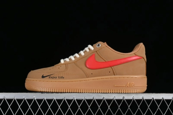 Nike Air Force 1 '07 Low Wheat Color Low-Top Sneakers - FZ7372-300