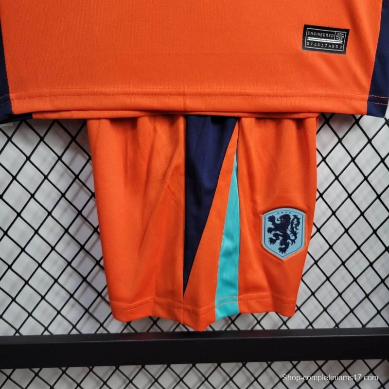 2024 KIDS Netherlands Home Jersey