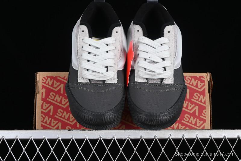 Vans OG Classic Slip-On Acid Wash Retro Grey Black Skate Shoes - VN0009QCGRY