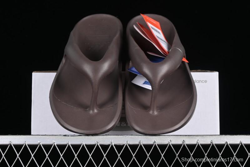New Balance NB x TAW&TOE Co-branded Brown Ultra-Soft Cloud Cushion Beach Sandals Flip Flops - SD5601GMU
