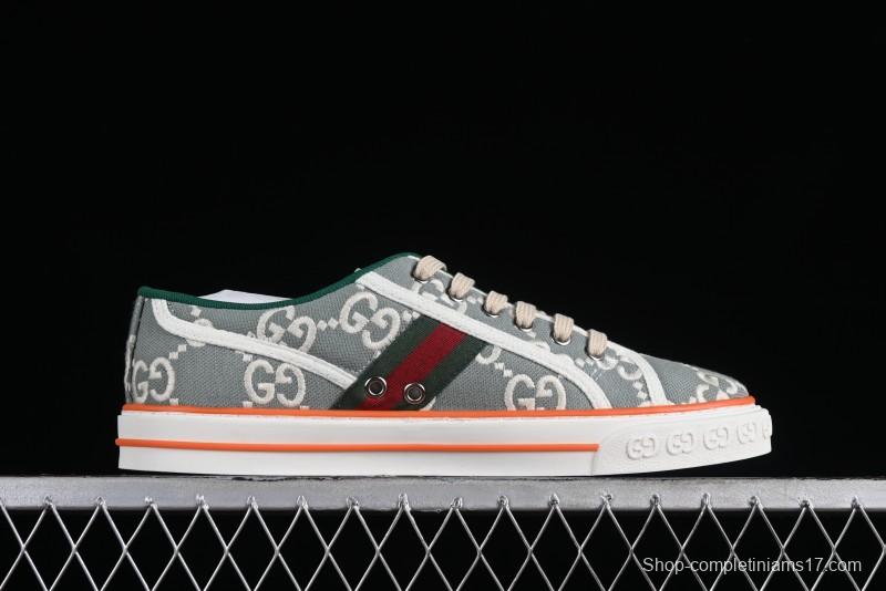 Gucci Tennis 1977 Print Sneaker Retro Casual Canvas Shoes - 02JPO9064
