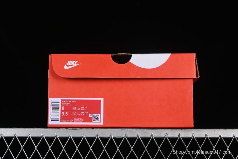 Nike Runtekk V2K Retro Low-Top Running Shoes with Cushlon Midsole and Distressed Effect - FD0736-104