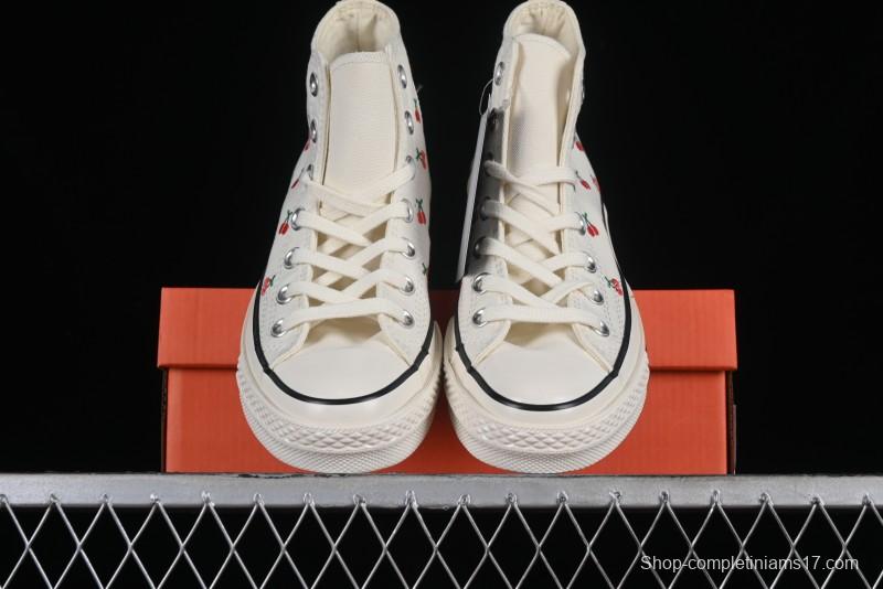 Converse Chuck 1970s Official Cherry Embroidery Canvas Sneakers - A08863C