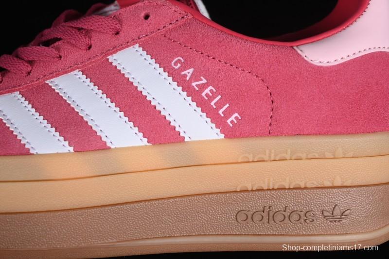 Adidas Originals Gazelle Bold Low-Top Sneakers with Thick Sole for Anti-Slip and Durability - ID6997