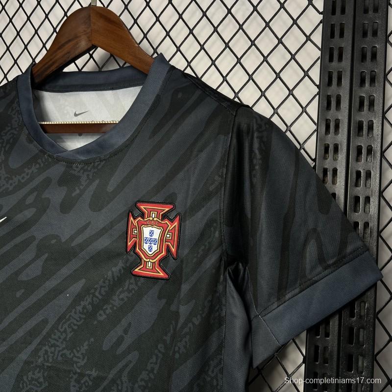 2024 Portugal Euro Black Goalkeeper Jersey