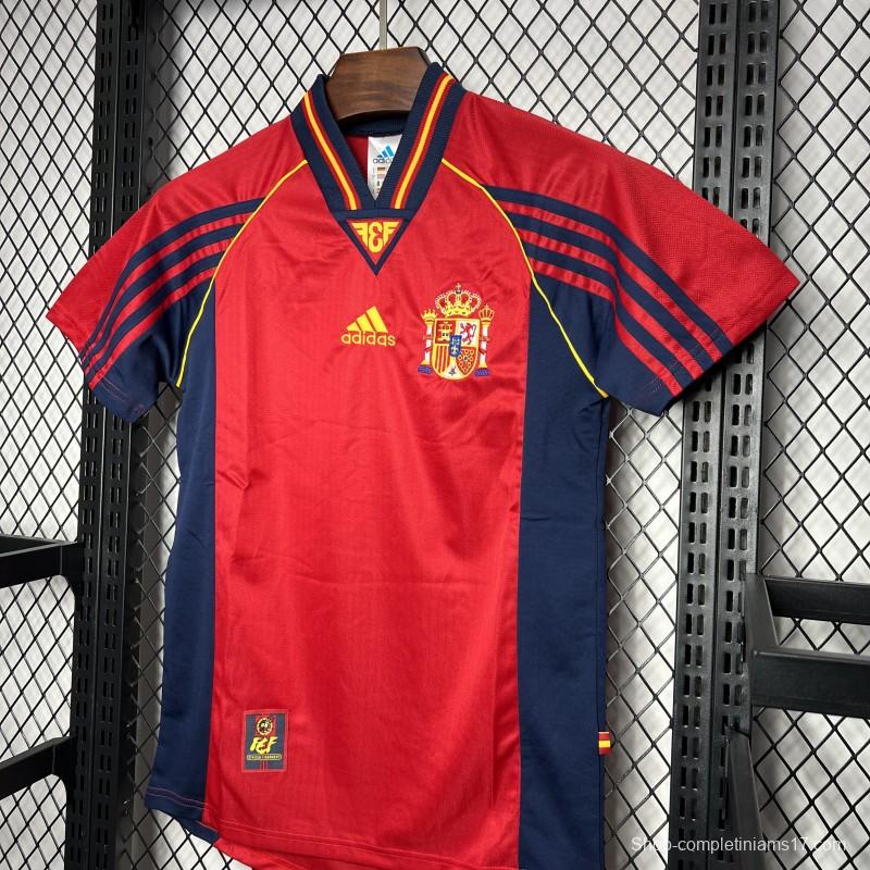 Retro 1998 Spain Home Jersey