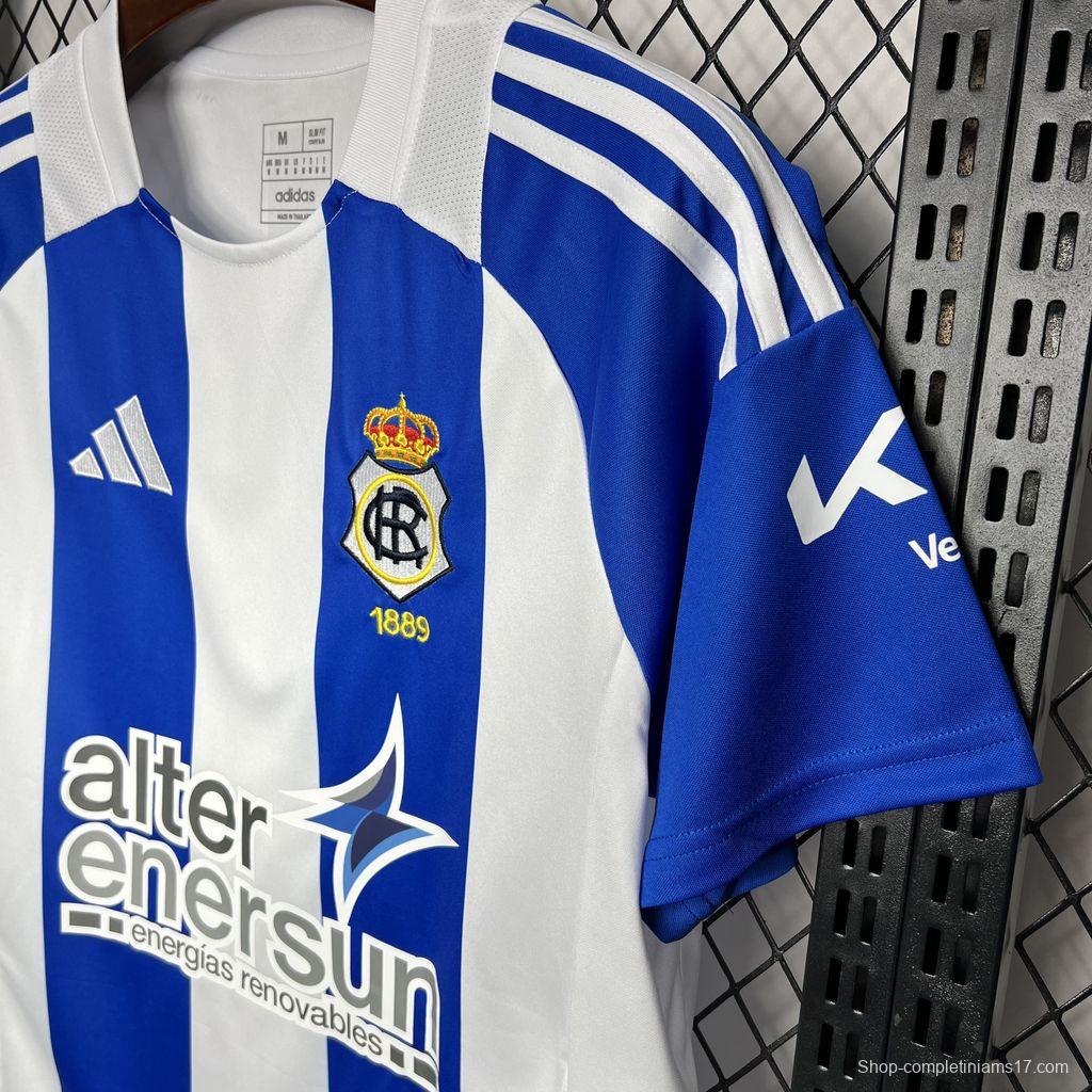 24/25 Recreativo Huelva Home Jersey