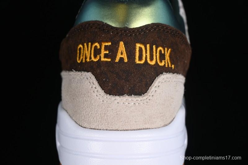 Nike Air Max 1 Retro Running Shoes with Half-Sole Air Cushion - HQ2640-200