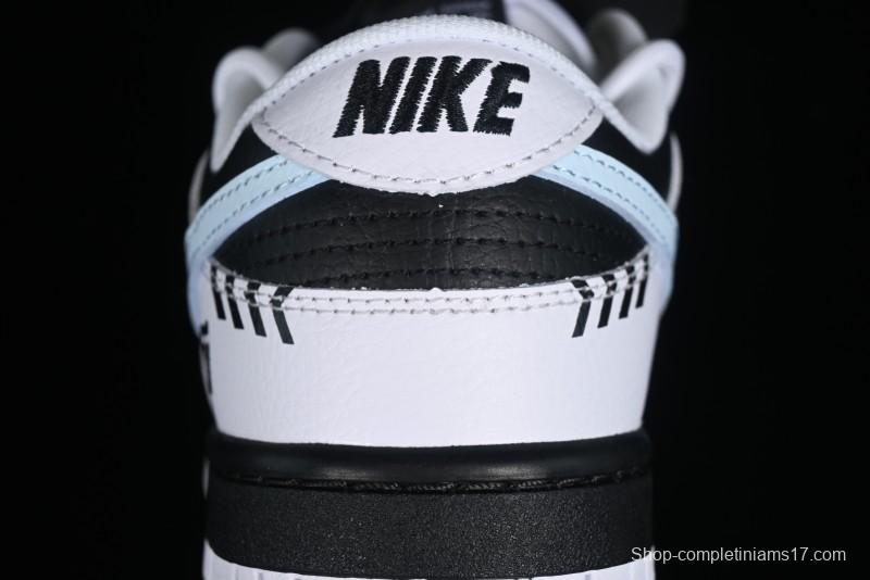 Nike Dunk Low Reverse Panda Graffiti Color SB Lace-Up Low-Top Casual Skate Shoes - FD9064-011