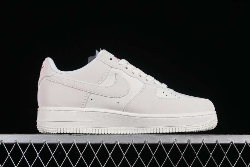 Supreme x Nike Air Force 1'07 Low Off-White Casual Skate Shoes with Zoom Air Cushion - HD1968-007