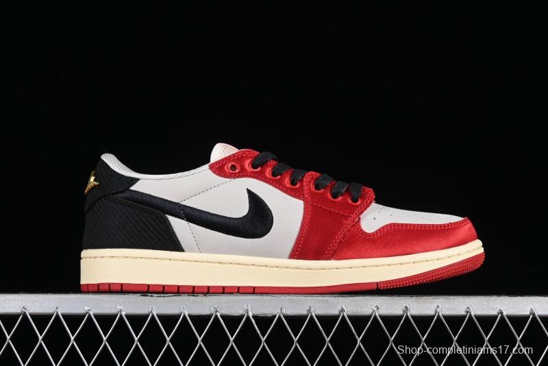 Nike Trophy Room x Jordan 1 Low OG "Away" Casual Sneakers - FN0432-100