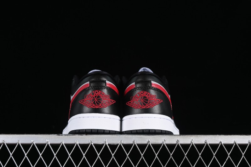 Nike Air Jordan 1 Low AJ1 Black Grey Red Hook Low-Top Culture Basketball Shoes - DC0774-062