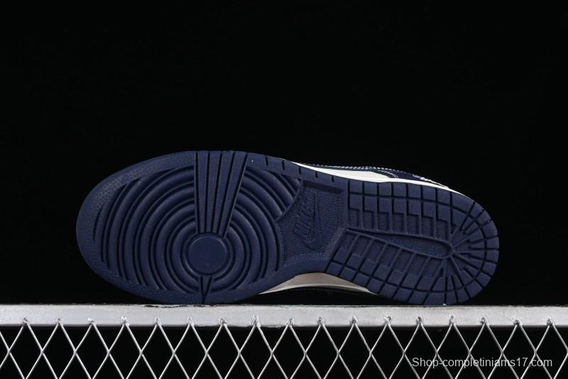 Nike SB Dunk Low Stussy Collaboration - Mark Line Starry Sky Anniversary High-End Custom Low-Top Casual Skate Shoes - BB9898-002