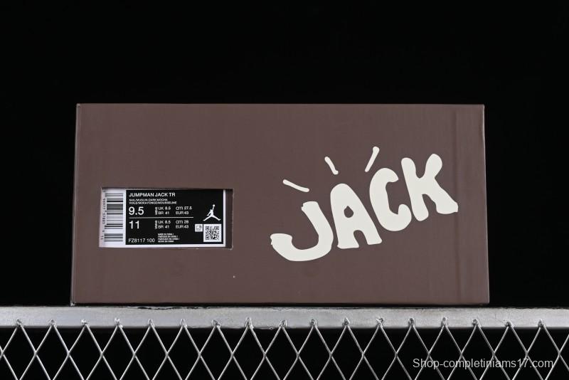 Nike Travis Scott x Jordan Cut The Check AJ1 Basketball Shoes with Velcro Design - FZ8117-100