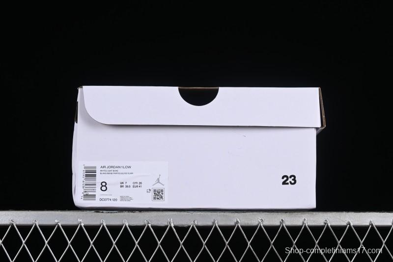 Nike Air Jordan 1 Low AJ1 White Pink Low-Top Casual Sneakers - DC0774-120