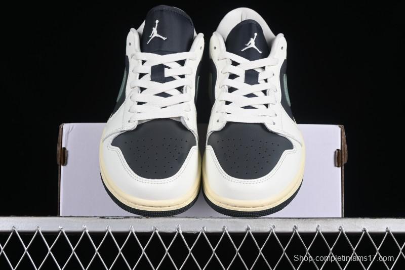 Nike Air Jordan 1 Low AJ1 Black Green Casual Sneakers - DC0774-001