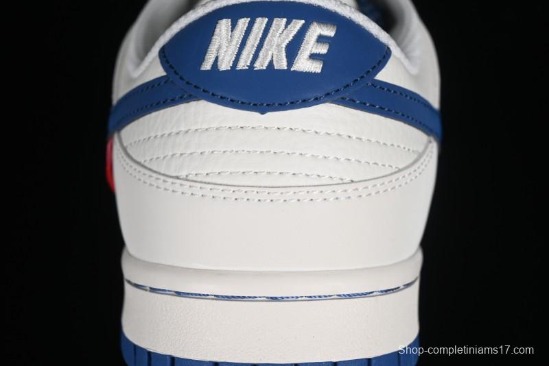 Supreme x Nike SB Dunk Low Casual Skate Shoes with Zoom Air Cushion - DQ1098-335