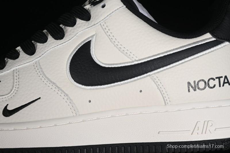 Nike Nocta x Nike Air Force 1 '07 Low Casual Sneakers with 3M Reflective Details and Full-Length Air Cushion - NO0224-023