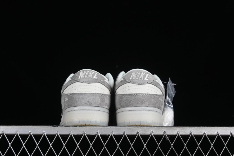 Nike SB Dunk Low LV Collaboration - Beige Grey Crystal Sole Night Light Anniversary High-End Custom Low-Top Casual Sneakers - CR8033-503