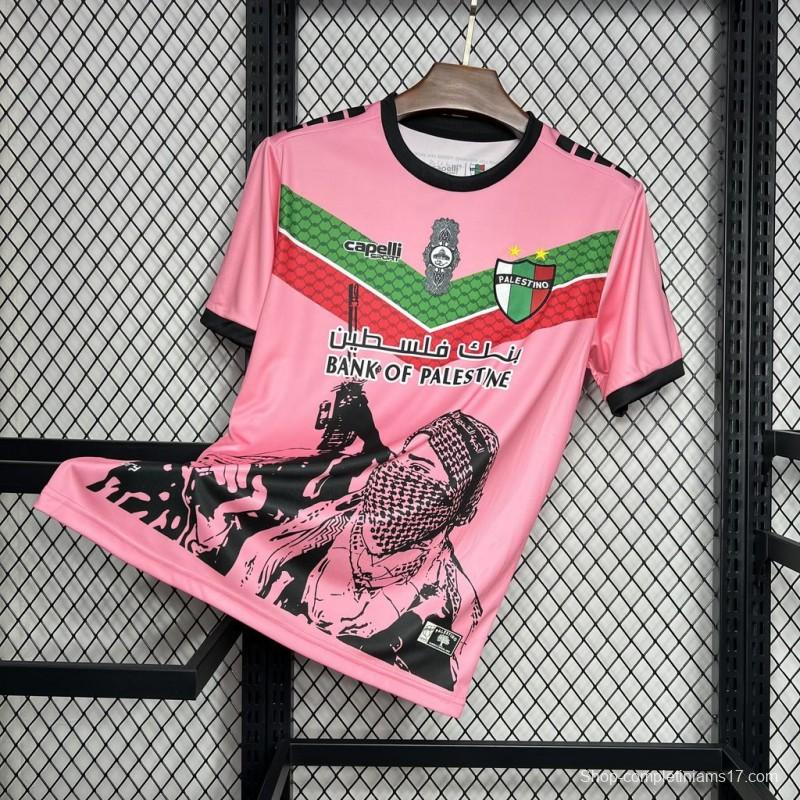 2024/25 CD Palestino Pink Graffiti Jersey