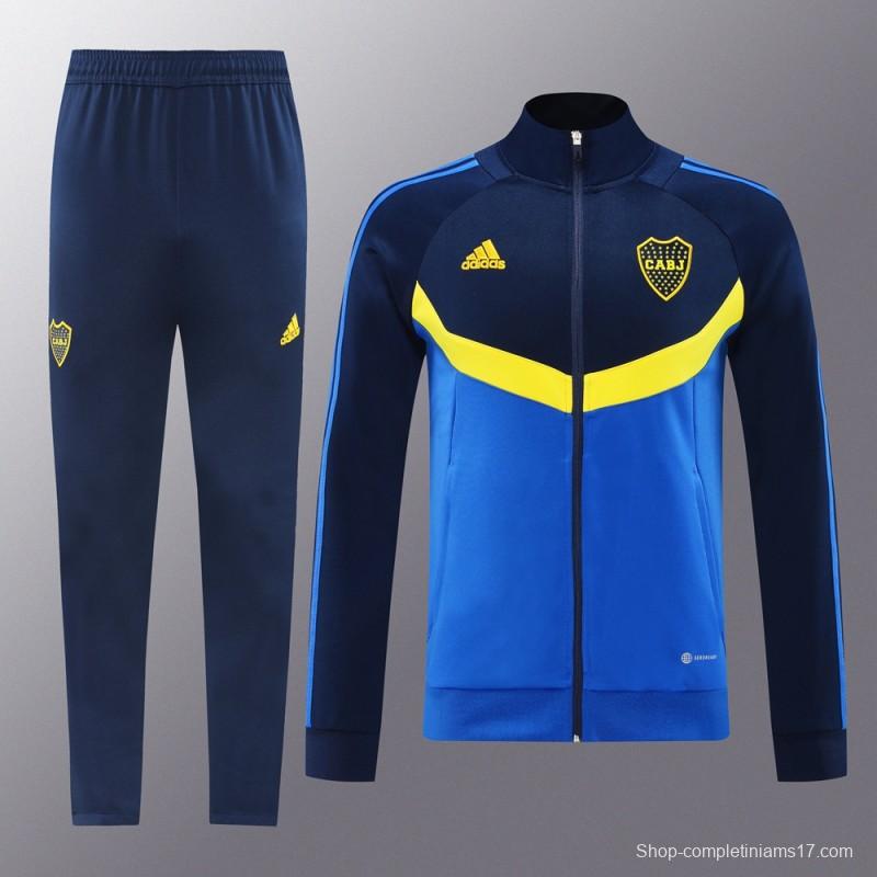 24/25 Boca Juniors Navy/Blue Full Zipper Jacket +Long Pants