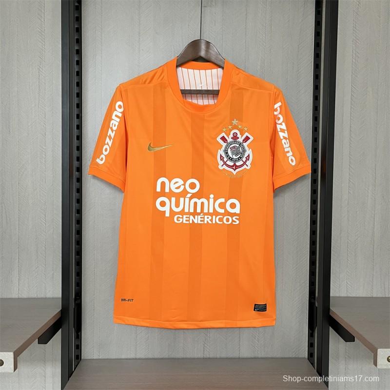 2010 Retro Corinthians Goalkeeper Orange Jersey