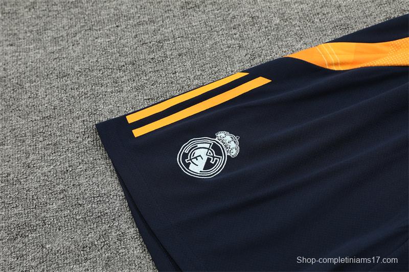 24/25 Real Madrid Navy White Short Sleeve Jersey+Shorts