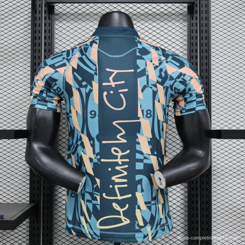 Player Version 24/25 Manchester City Plaid Special Jersey