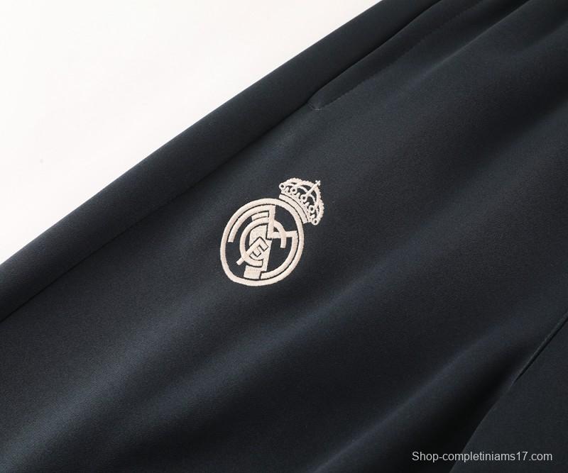 24/25 Real Madrid Light Pink Full Zipper Jacket +Long Pants